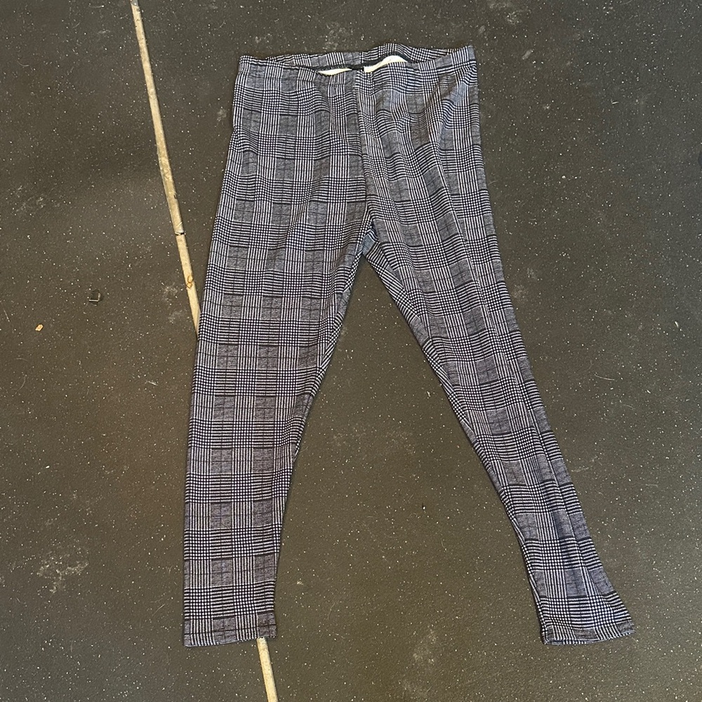 SHEIN Plaid Patterned Pants/Leggings